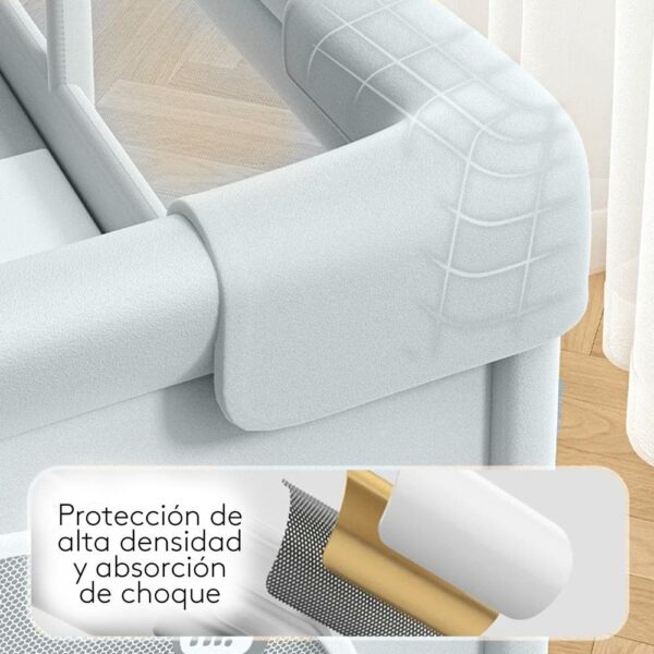 Corral Para Bebé Funkids Perro Gris 120x160 Cm Úpale protección