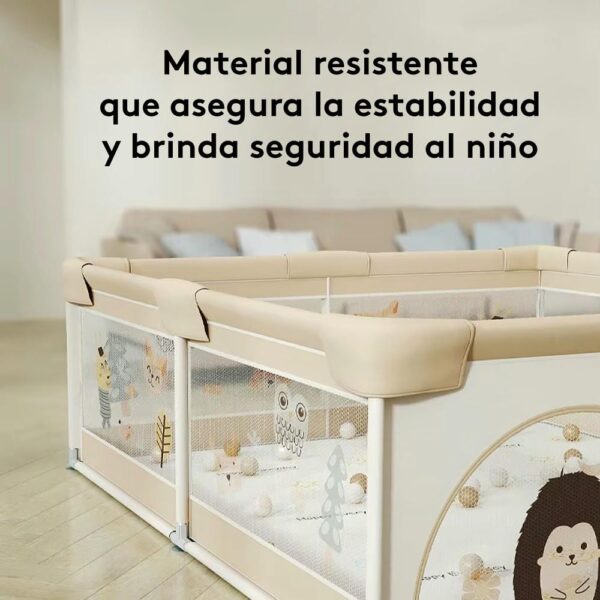 Corral Para Bebé Funkids Puerco Espin Beige 120x160 Cm Úpale material