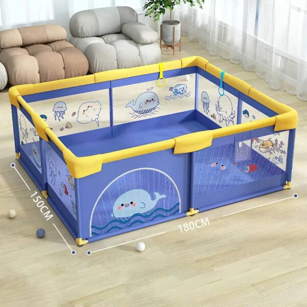 Corral Para Bebé Funkids Marino Azul 150x180 Cm Úpale medidas