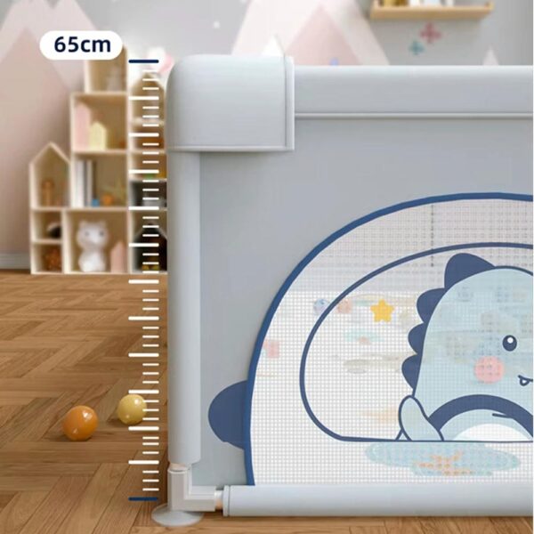 Corral Para Bebé Funkids Dinosaurio Gris 180x200 Cm Úpale altura