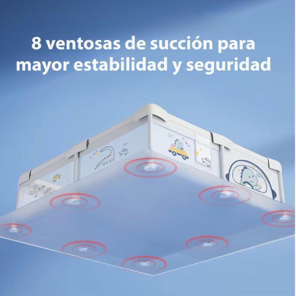 Corral Para Bebé Funkids Dinosaurio Gris 180x200 Cm Úpale ventosas