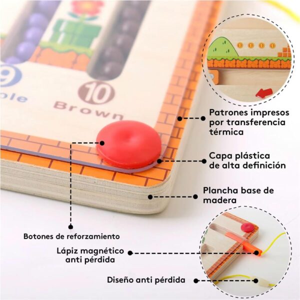 Juego Laberinto De Madera Super Mario Bros Úpale partes