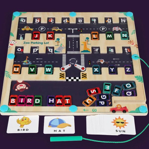 Juego Encajable Y Laberinto Y Números 30*22 Cm Úpale materiales