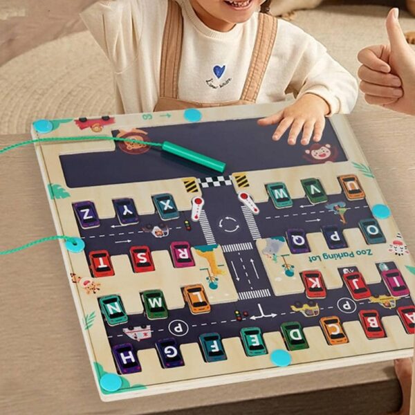 Juego Encajable Y Laberinto Y Números 30*22 Cm Úpale uso