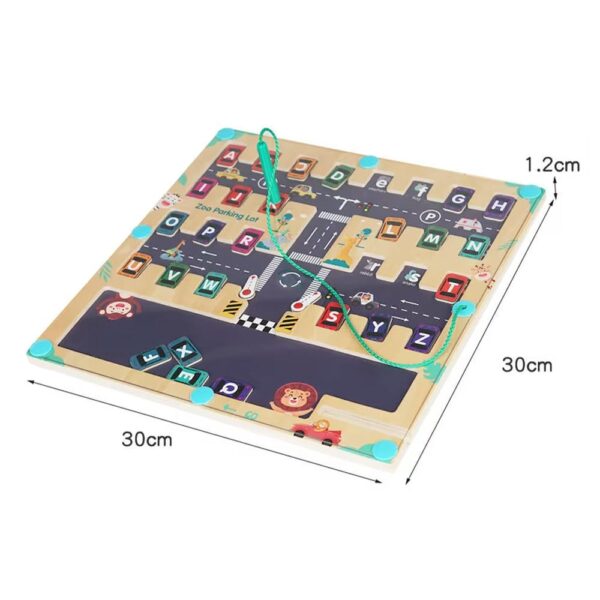 Juego Encajable Y Laberinto Y Números 30*22 Cm Úpale medidas
