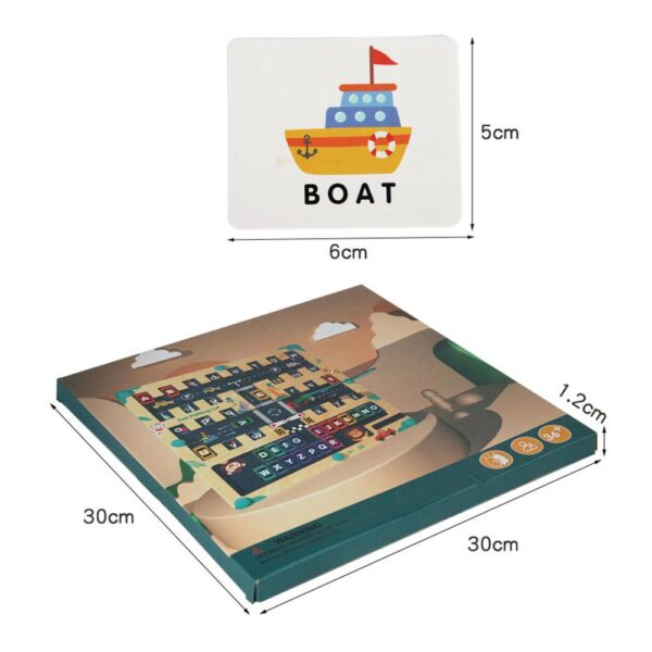 Juego Encajable Y Laberinto Y Números 30*22 Cm Úpale medidas 2
