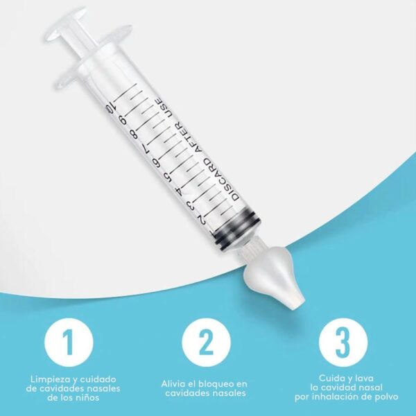 Jeringa Para Lavado Nasal Bebé X2 Úpale pasos