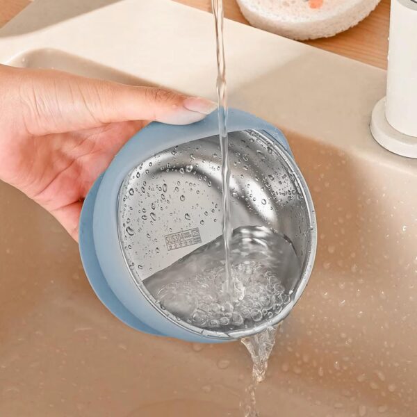 Bowl / Plato Para Bebés De Acero Inoxidable Celeste Úpale lavado