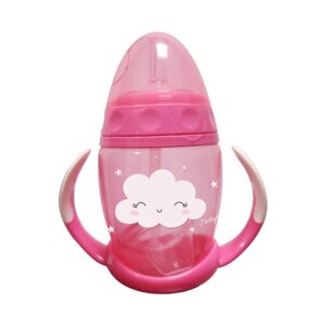 Taza Babys Boquilla de Silicón y Sorbete 7onz 6M+ Nube Rosa nuevo diseño
