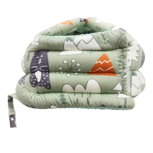 Protector de Cabeza Verde Bosque Amor de mamá vista lateral