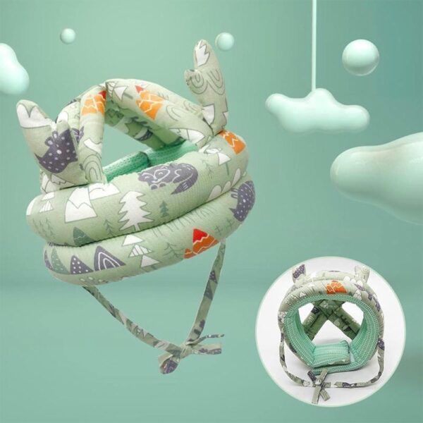 Protector de Cabeza Verde Bosque Amor de mamá uso