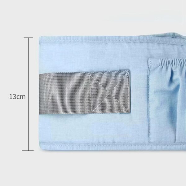 Canguro Ergonómico Azul Estrellas de Mar Baby Land medida lateral