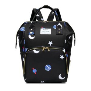 Mochila Pañalera Negra Espacio Prime