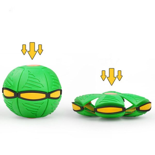 Pelota de Platillo Volador con Luces 3años+ Verde Prime forma