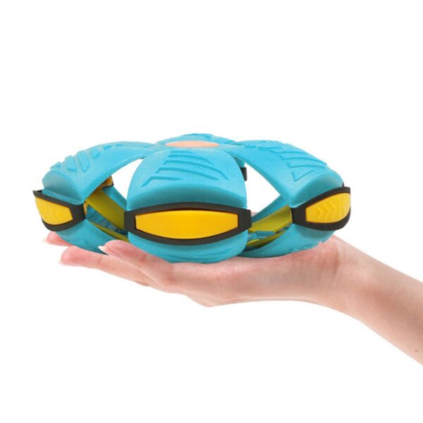 Pelota de Platillo Volador con Luces 3años+ Turquesa Prime aplastado