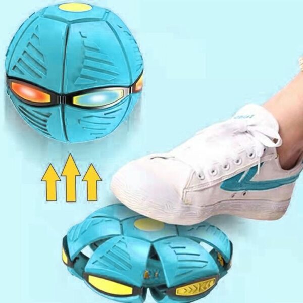 Pelota de Platillo Volador con Luces 3años+ Turquesa Prime rebote