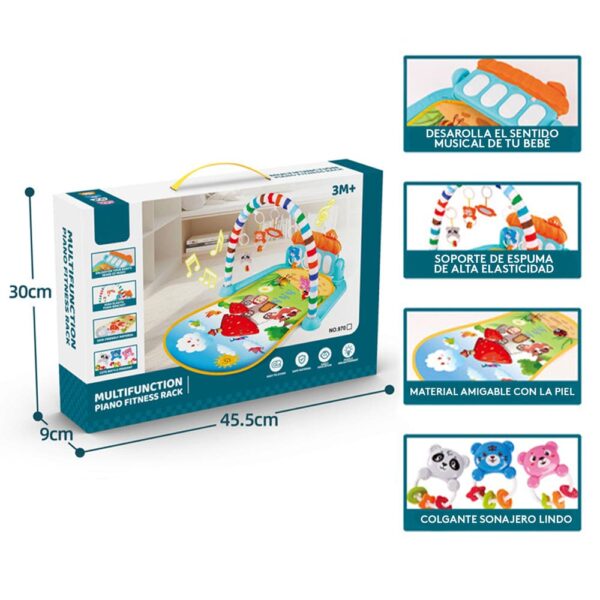 Gimnasio Piano Ardilla Celeste/Naranja 970 Creciendo Juntos caja