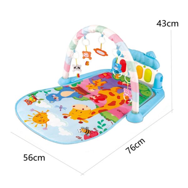 Gimnasio Piano Jirafa Celeste 972 Creciendo Juntos medidas