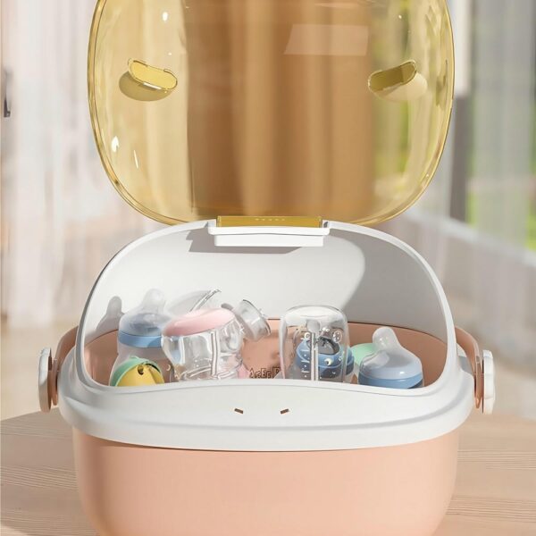 Escurridor de Biberones Bearly Dry Rosado Creciendo Juntos dentro