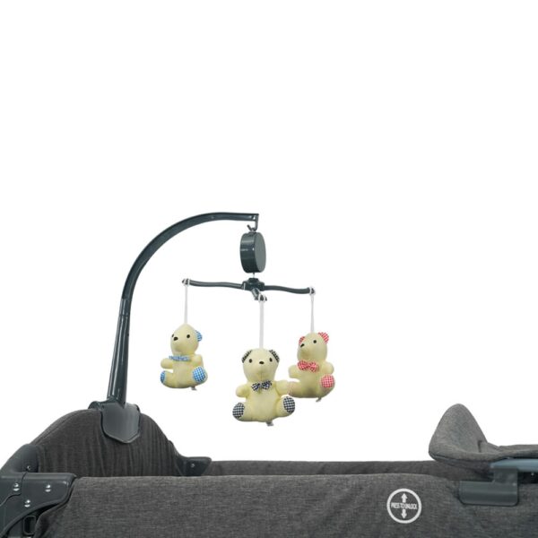 Corral Cuna para bebé Gris Burbay decoración