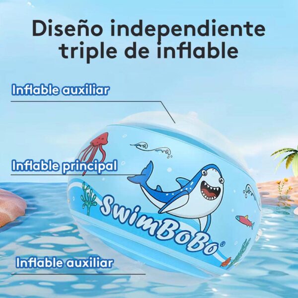 Flotador De Brazos Niños Tiburón +3 años Úpale diseño