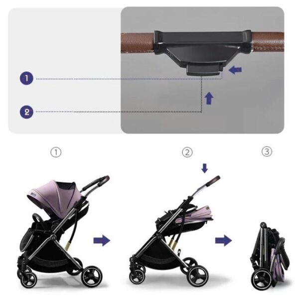 Coche Para Bebé Flexigo Rosa Úpale armado