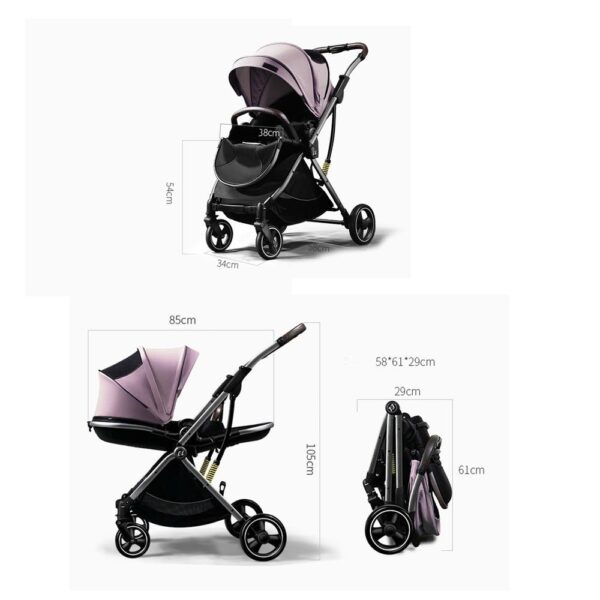 Coche Para Bebé Flexigo Rosa Úpale medidas coche