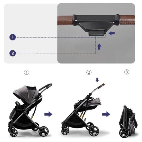 Coche Para Bebé Flexigo Negro Úpale armado
