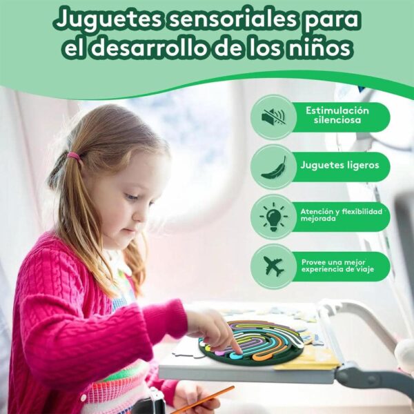 Tablero Actividad Sensorial Azul Úpale para desarrollo