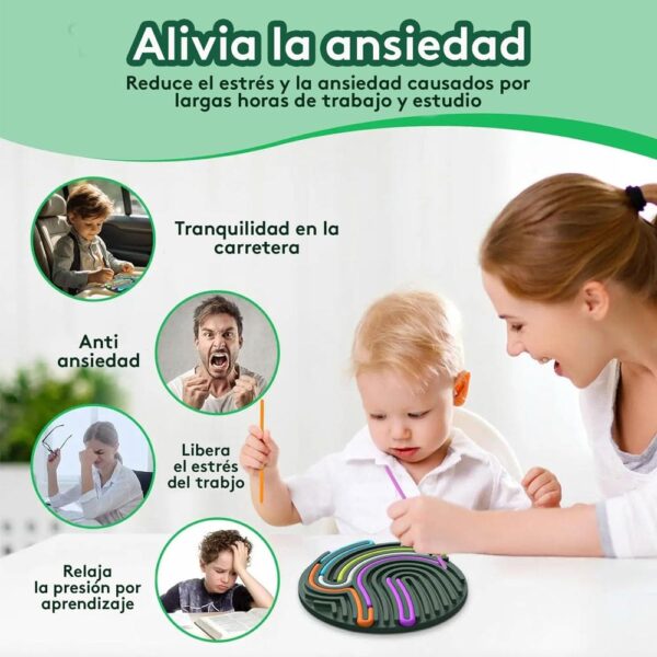 Tablero Actividad Sensorial Azul Úpale alivia ansiedad