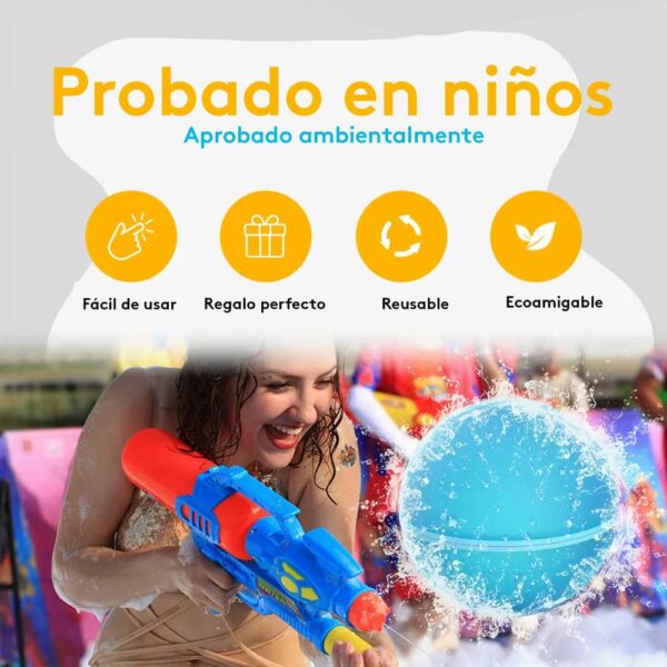 Globo De Agua Reutilizable x12 unidades Úpale características