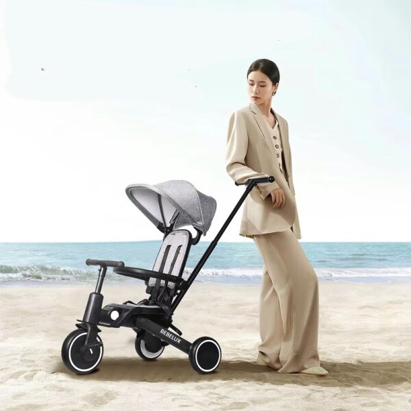 Coche Triciclo para niños 7 En 1 Negro Úpale uso persona