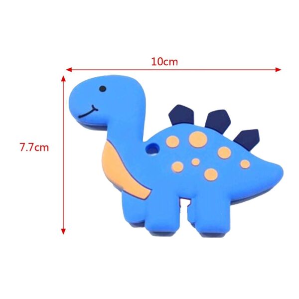 Collar Masticable Sensorial Dino Azul Úpale +3 medidas