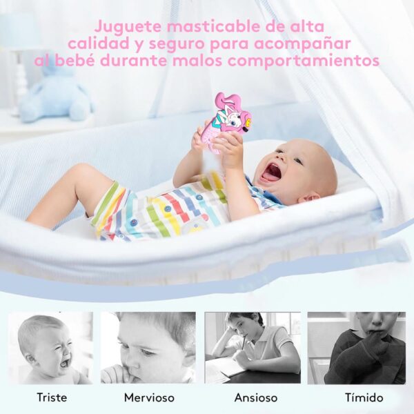 Set De Collares Masticables Sensorial Rosa Úpale x 6 masticable