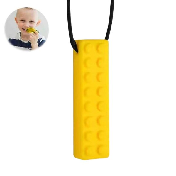 Collar Masticable Sensorial Bloque Amarillo x 1
