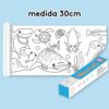 Rollo De Papel Para Colorear Mundo Marino 30cm x 3 metros medidas