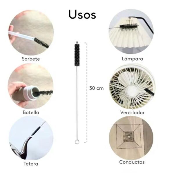 Cepillos Limpiadores De Sorbetes Úpale x 10 usos