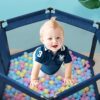Corral De Juegos Hexagonal Azul Úpale uso bebé