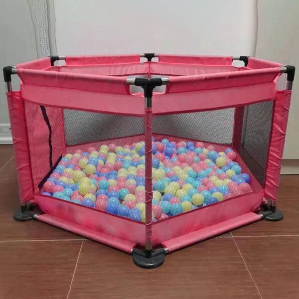 Corral De Juegos Hexagonal Rosa Úpale vista frontal