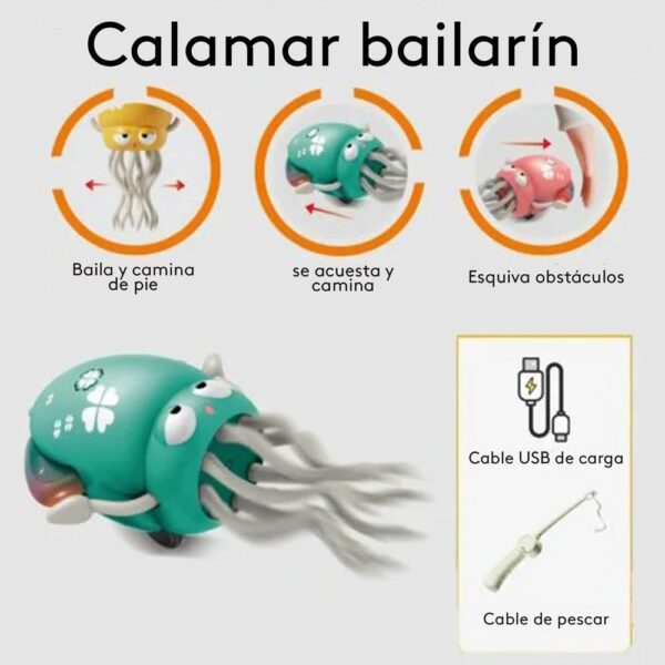 Juguete Pulpo Bailarín Rosa Úpale características