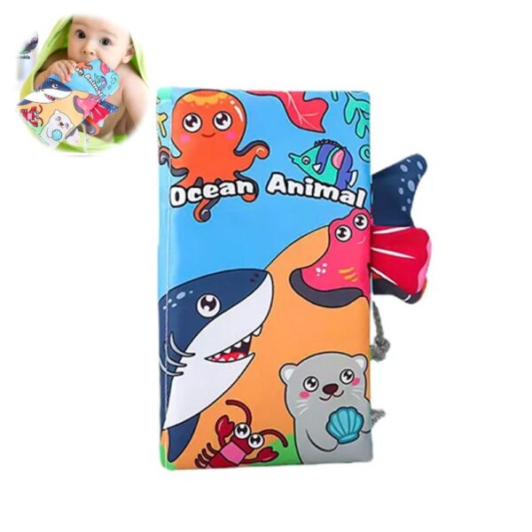 Libro De Tela Sensorial Animales Marinos Úpale