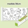 Rollo De Papel Para Colorear Dinosaurio 30cm x 3 metros medidas
