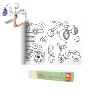 Rollo De Papel Para Colorear Pista De Autos 30cm x 3 metros