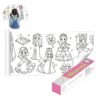 Rollo De Papel Para Colorear Princesas Magicas 30cm x 3 metros
