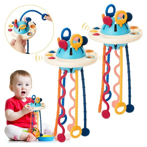 Juguete Sensorial De Cuerdas Pulpo Úpale uso bebé