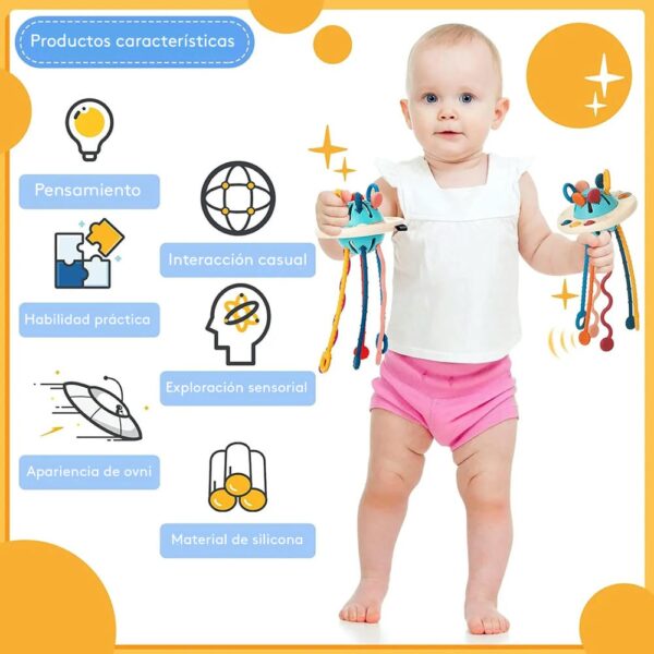 Juguete Sensorial De Cuerdas Pulpo Úpale característica