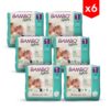 Pañal Bambo Nature Talla 1, Recien Nacido x 22 (2-4 kg) Combo x6