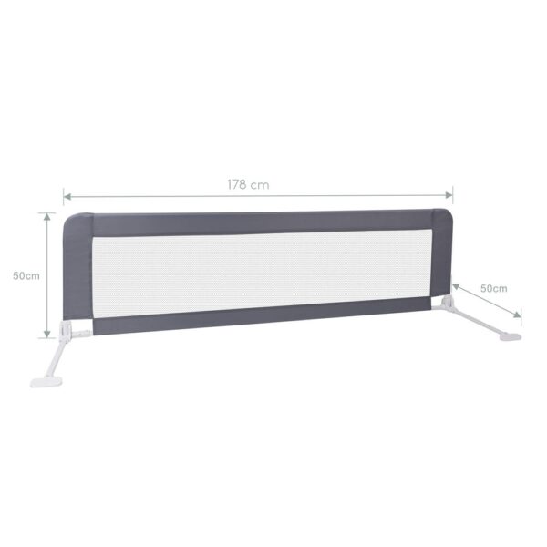 Baranda/Reja de Cama Gris 178 x 50cm Úpale (altura no regulable) medidas nuevo