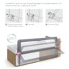Baranda/Reja de Cama Gris 178 x 50cm Úpale (altura no regulable) doblar nuevo