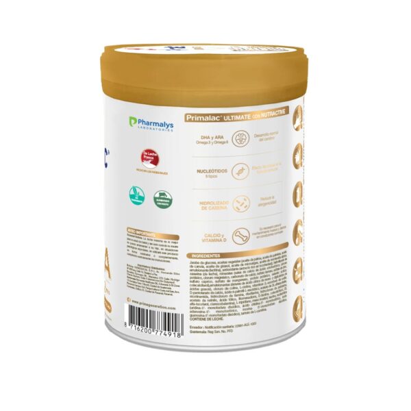 Fórmula Primalac Ultimate CMA 0-12 m ingredientes